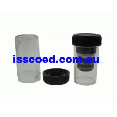 Container for biological microscope objective